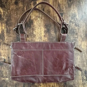 TOSCANI | leather handbag. 100% genuine Italian leather